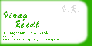 virag reidl business card